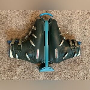 Vintage Trappeur Ski Boots Green Size 12